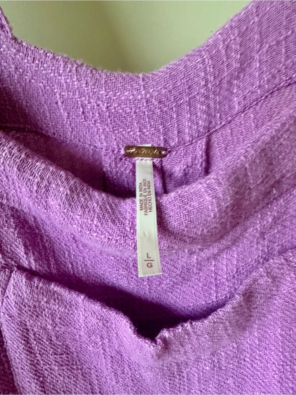 Free People Lavender Wide-Leg Jumpsuit